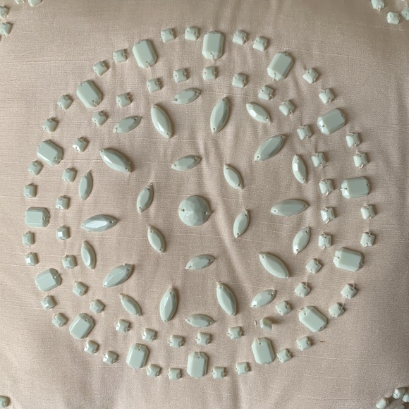 NWT Decorative Beaded Accent Pillow - Picture 6 of 11